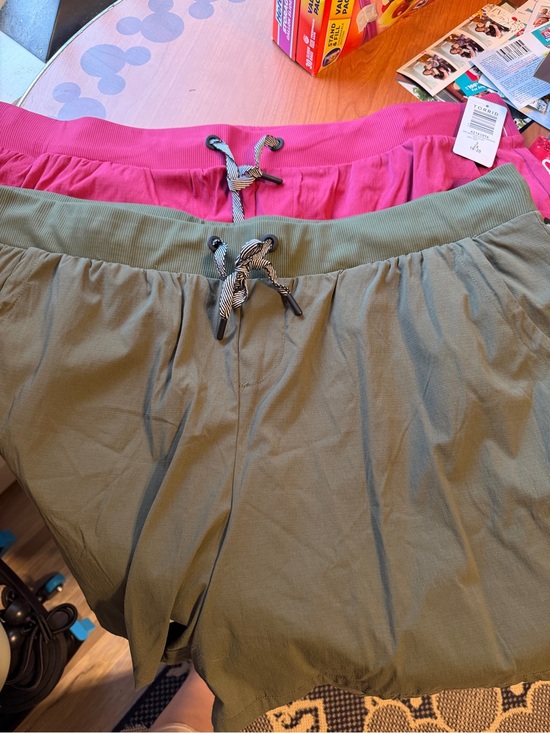 torrid Pants - torrid happy camper shorts x 2, Olive and red plum, size 2